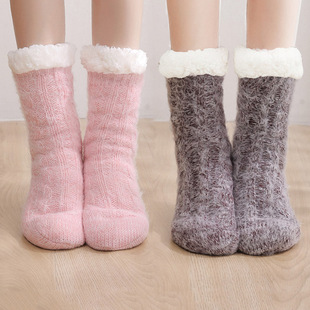 暖脚宝暖足宿舍暖脚神器晚上睡觉用脚冷加厚防滑纯色女士暖脚袜冬