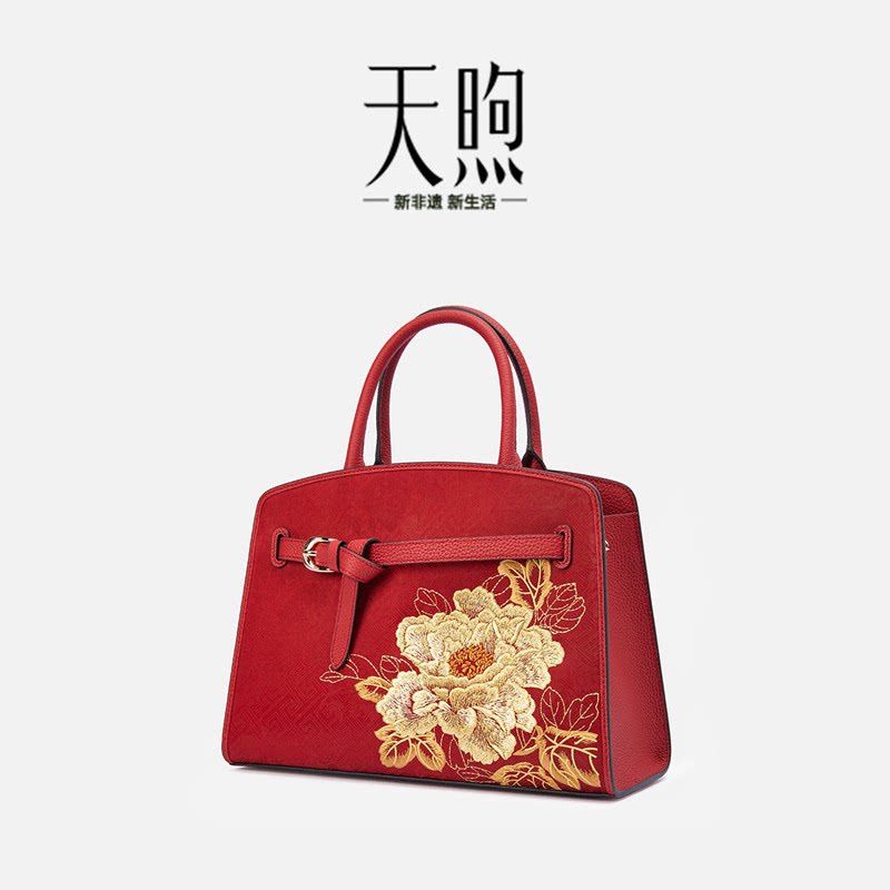 Pmsix女包中国风妈妈包旗袍包女