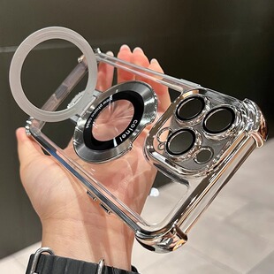 适用华为pura70手机壳磁吸支架可站立pura80pro带指环扣p70镜头膜p60全包边p50E气囊防摔p40硅胶p80透明软壳