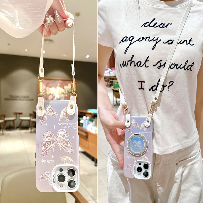 适用华为指环旋转支架送斜挎背带