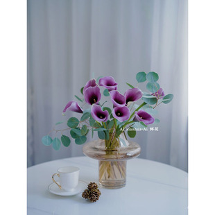 超稀有款 少见色神秘紫马蹄莲鲜花插花水养云南直发节日送花顺丰