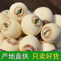 2024年新货大粒带芯白莲子干货500g特产湘潭湘莲子带心磨皮莲有芯