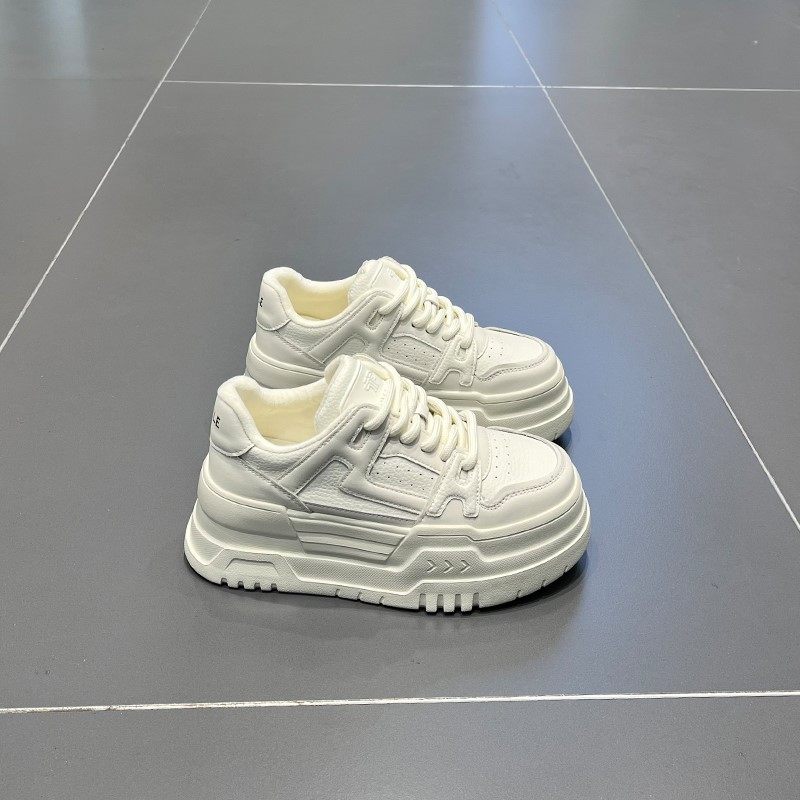 明星2024春新款厚底增高真皮板鞋女7cm小个子松糕底休闲小白鞋,女鞋,休闲板鞋,淘宝优惠券,粉丝福利购,淘宝优惠卷