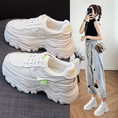 内增高松糕厚底休闲老爹鞋女厚底