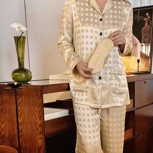 性感小个子开衫睡衣提花法式家居