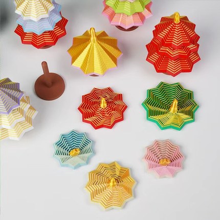 网红3D打印圣诞树造型桌面摆件可拆解魔幻螺旋男女孩解压玩具礼物