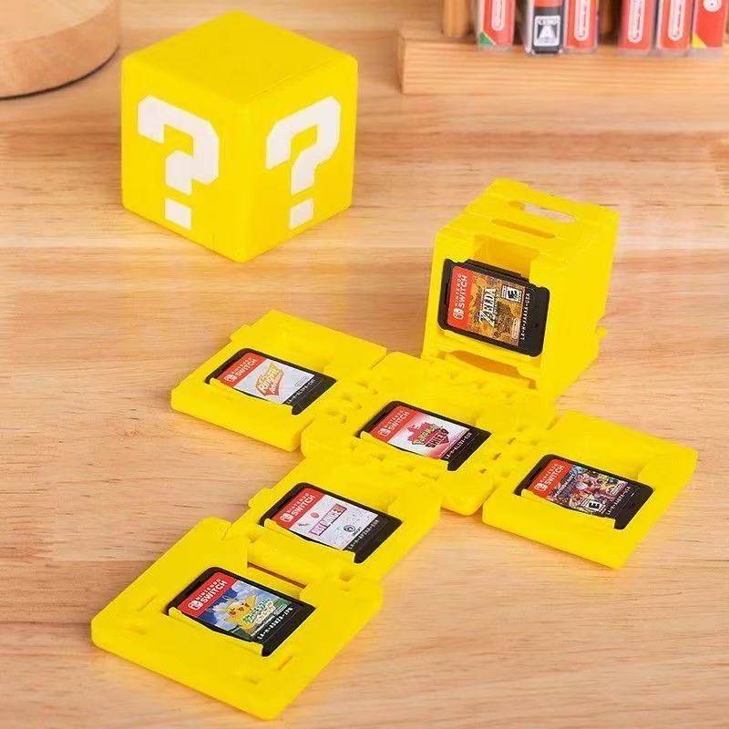 新品问号盒子折叠款 Switch卡带折叠收纳盒 折叠游戏卡盒 NS卡盒