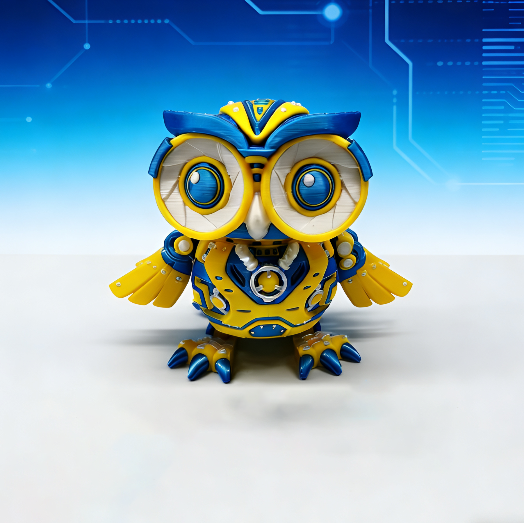 3D打印赛博朋克机械猫头鹰玩具关节可动解压玩具奇趣创意儿童礼物,家居饰品,3D模型摆件,淘宝优惠券,粉丝福利购,淘宝优惠卷