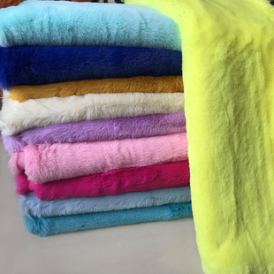 2cm加厚仿獭兔毛皮草服装面料绒毛玩具玩偶diy兽装毛布毛绒布料