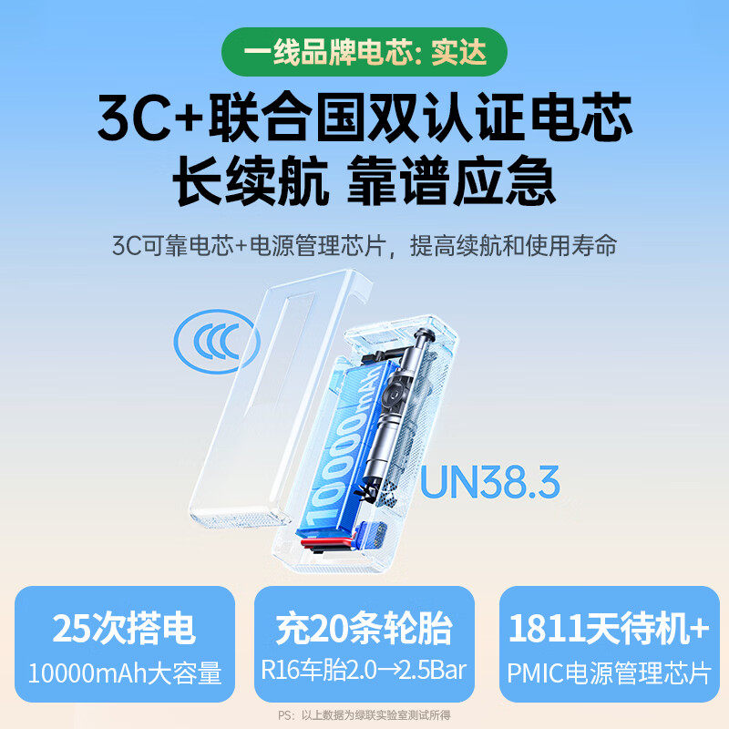 绿联应急启动电源打火神器搭电宝