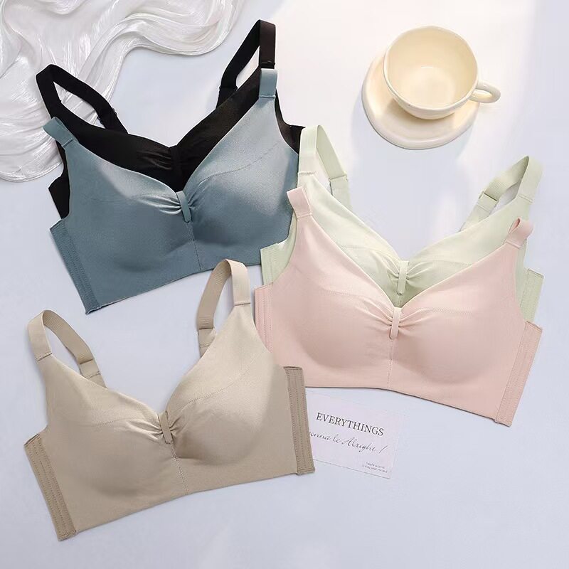 调整型无痕内衣小胸聚拢文胸无钢圈a杯塑形收副乳上托胸罩女隐形