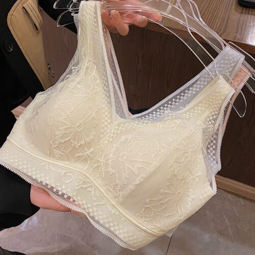 爱慕3.0贵妇深V性感蕾丝乳胶内衣舒适透气无痕一片式调整型文胸女