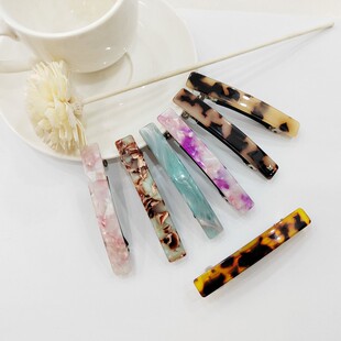 佩妮chaplet6cm小号简约半扎发夹顶夹一字夹刘海夹弹簧夹发卡发饰