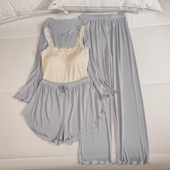 吊带纯欲风带胸垫可外穿家居服套装 2024年新款 莫代尔睡衣女春夏季