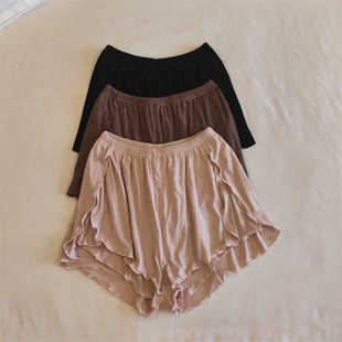 莫代尔休闲简约纯棉甜美薄款 2024年新款 短裤 女夏季 外穿家居服 睡裤