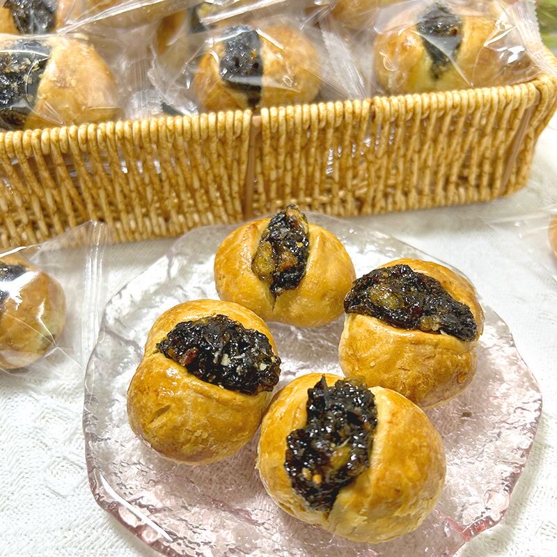 潮汕特产紫菜饼酥脆饼皮紫菜馅传统手工即食海苔酥饼年货包装