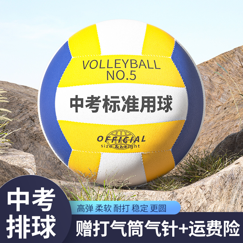 恒博中考排球5号儿童初中小学生专用考软式硬排五号训练比赛体育