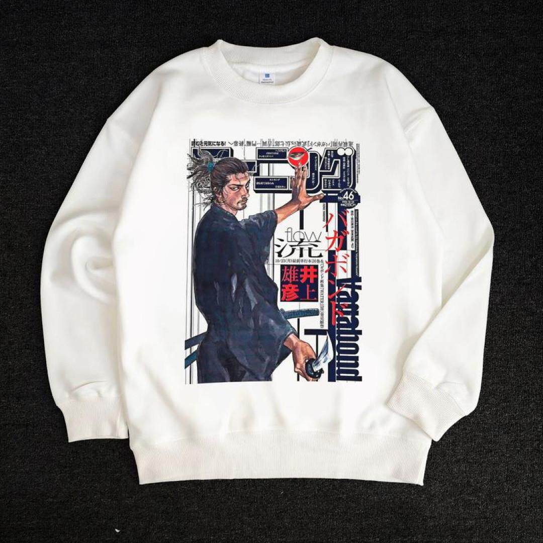 KAZANKOORI 浪客行宫本武藏印花痛衣复古日系二次元圆领卫衣原创