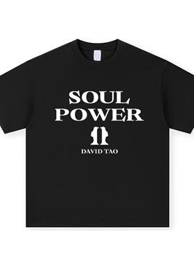 演唱会t恤短袖SOULPOWER巡演应援服情侣男女明星穿搭同款衣服