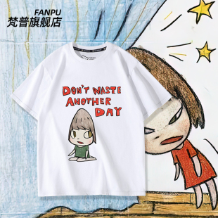 奈良美智NARA娃娃大头小女孩周边短袖T恤男女夏季日系同款衣服潮