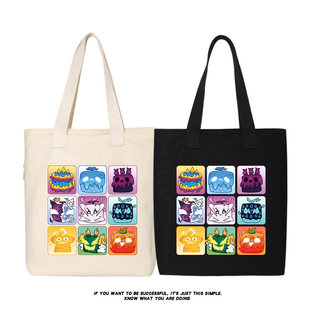 Blox fruits水果盒子恶魔游戏周边帆布包单肩斜挎手提包托特