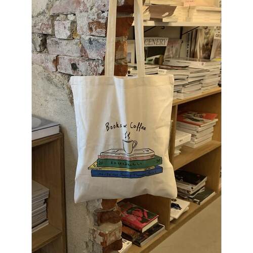 法国巴黎ofr书店周边帆布包Ecobag薄款单肩环保袋小众设计帆布袋