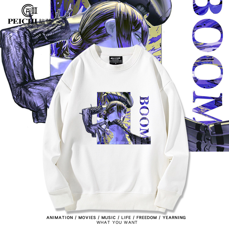 电锯人蕾塞篇动漫周边蕾塞cos圆领卫衣男女二次元宽松长袖痛衣服