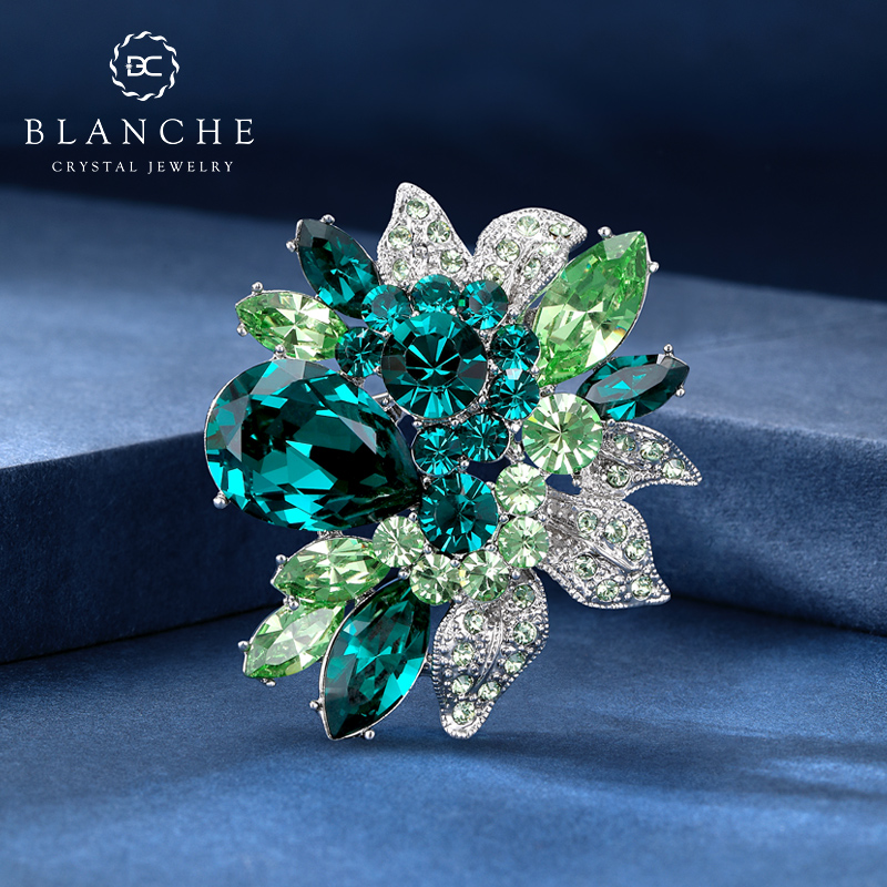 祖母绿丝巾扣礼物送女款妈妈实用