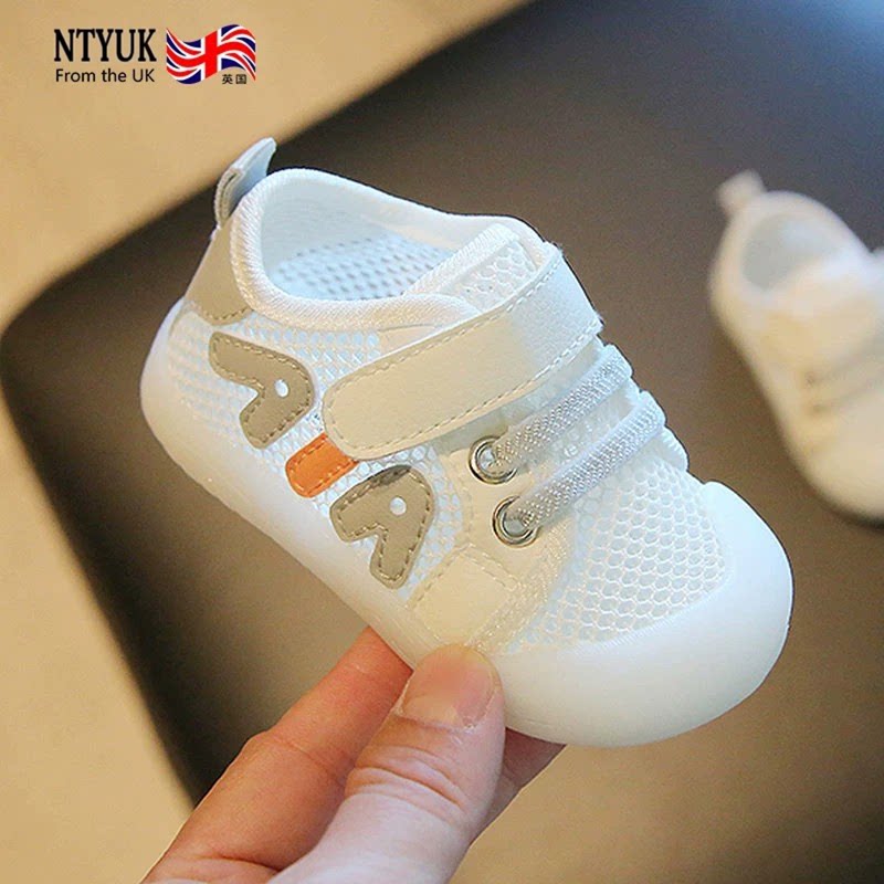 英国婴儿鞋子宝宝学步鞋软底网面