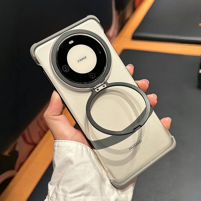 适用华为mate60pro+手机壳无边框mete60镜头框支架夏季新款mt60por透明m60超薄60matepro无边matep60高端外套