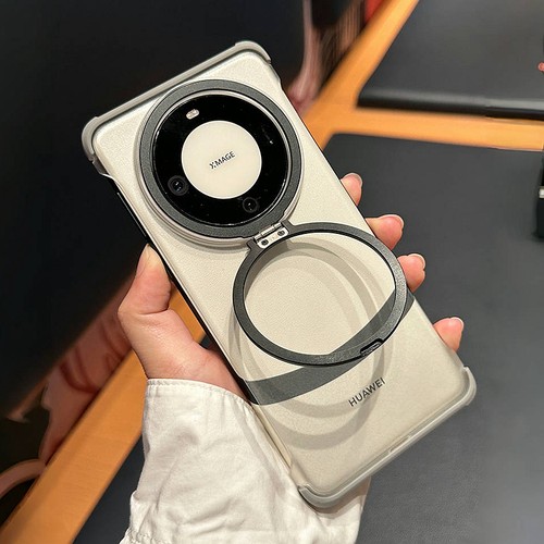 适用华为mate60pro+手机壳无边框mete60镜头框支架夏季新款mt60por透明m60超薄60matepro无边matep60高端外套