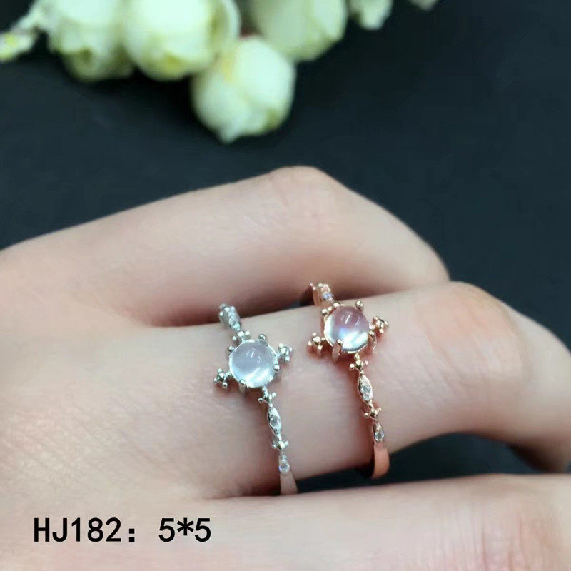 S925纯银戒指电镀18K白金玫瑰金指环 简约 尾戒 日韩 女 支持定制