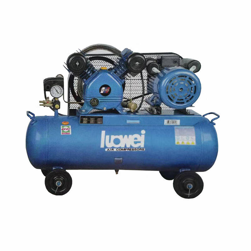 罗威单级风冷移动式空压机空气压缩机气泵排气量0.17m3/min220v1.