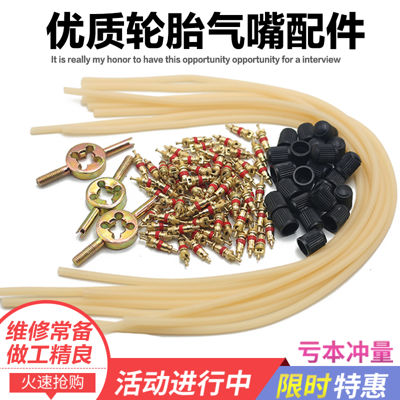 汽车轮胎气门芯通用摩托车电动车气门嘴帽自行车气门芯针气门扳手