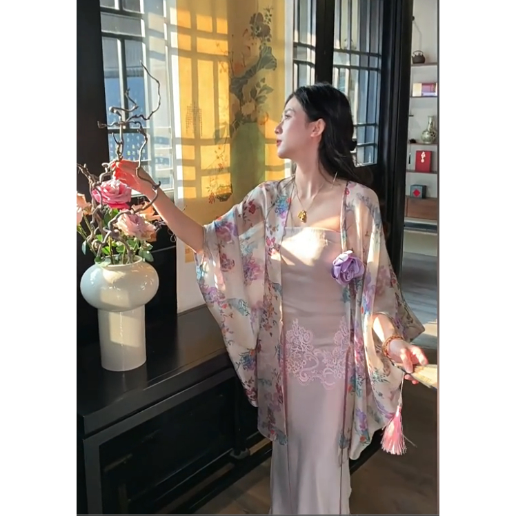 MOSS 3.20【醉云词】国风新中式春夏祥云印花禅意防晒开衫女