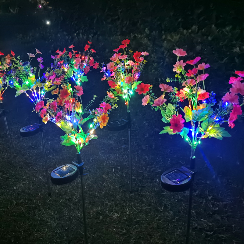 新款太阳能跳兰菊小雏菊花灯户外花园庭院别墅草坪地插野花装饰灯