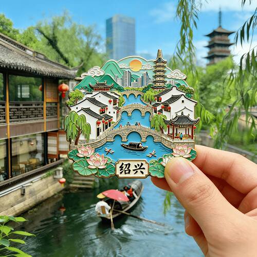 浙江绍兴金属立体浮雕冰箱贴