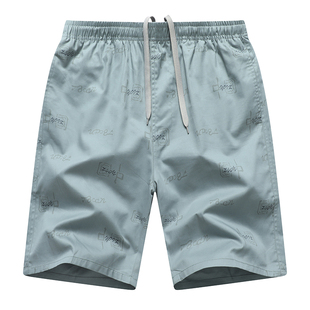 透气休闲沙滩裤 夏季 中青年薄款 五分短裤 奥特莱斯新款 爸爸装 男士