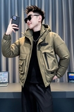 绿首314B-2-F18-P138控178冬款加厚连帽棉衣男休闲棉服外套，男装棉衣，星座314B-2
