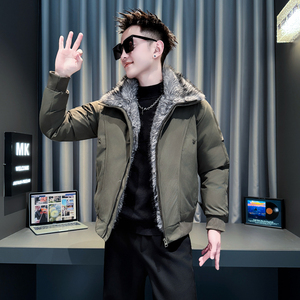 黑首314B-2-F13-P148控198冬款加厚棉衣男休闲棉服外套图片
