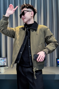 卡其首314B-2-F11-P138控178冬款加厚棉衣男休闲棉服外套图片