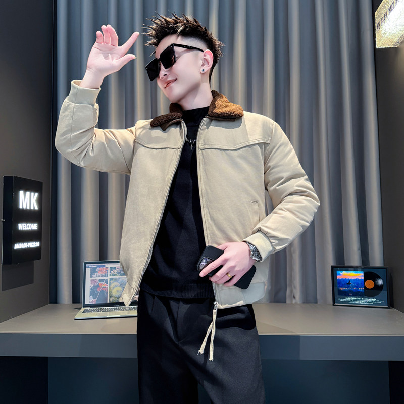 灰首314B-2-F05-P138控178冬款加厚棉衣男休闲棉服外套,男装棉衣,星座314B-2