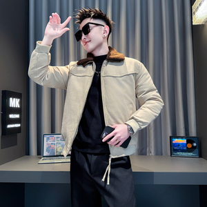 黑首314B-2-F05-P138控178冬款加厚棉衣男休闲棉服外套图片