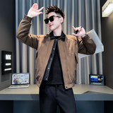 黑首314B-2-M49-P138控178冬新款假两件棉衣男休闲流行外套棉衣，男装棉衣，星座314B-2