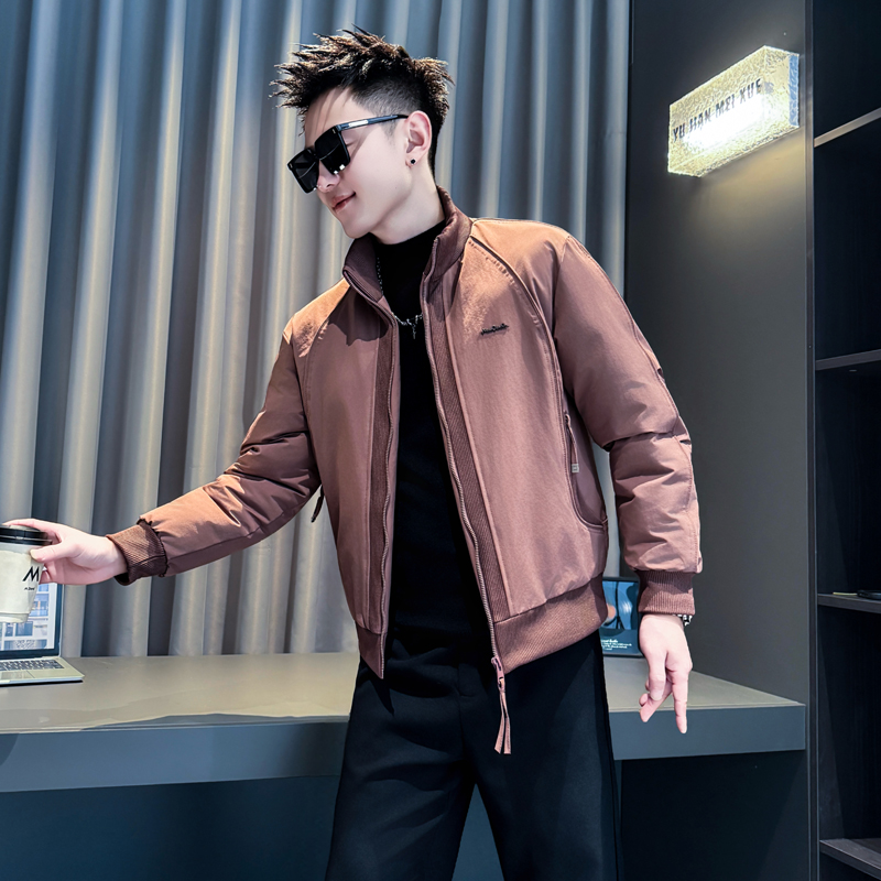 砖红首314B-2-M48-P148控198冬新款加厚棉衣男休闲流行外套棉衣，男装棉衣，星座314B-2