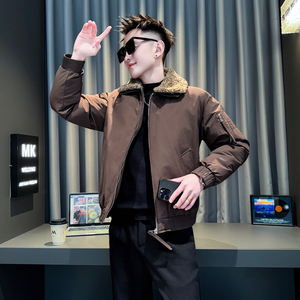 黄首314B-2-F07-P138控178冬款加厚棉衣男休闲棉服外套图片