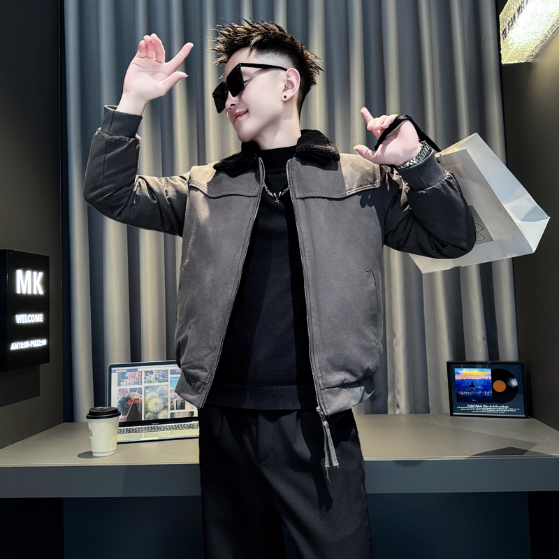 灰首314B-2-F05-P138控178冬款加厚棉衣男休闲棉服外套，男装棉衣，星座314B-2