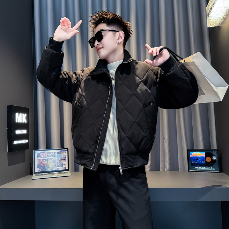 黑首314B-2-M46-P148控198冬新款加厚棉衣男休闲流行外套棉衣，男装棉衣，星座314B-2