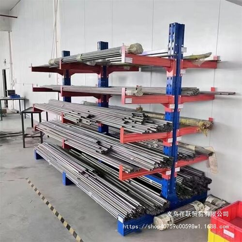 重型悬臂货架加厚五金铝材货架管材型材圆管大型仓库多层材料货架