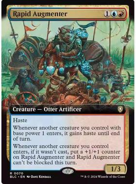 【学府卡牌】万智牌 心急增现师 Rapid Augmenter英文扩画 斑隆洛